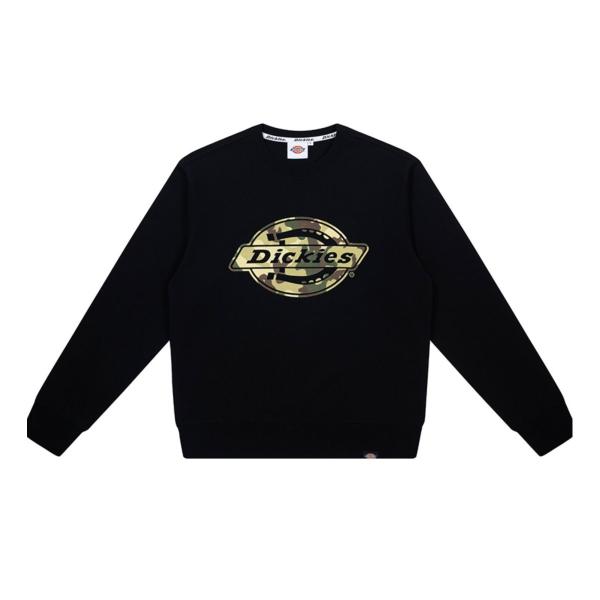 ディッキーズ（Dickies）/フレンチ テリー フロックプリントロゴ クルーネック Dickies（ディッキーズ） フレンチ テリー フロックプリントロゴ