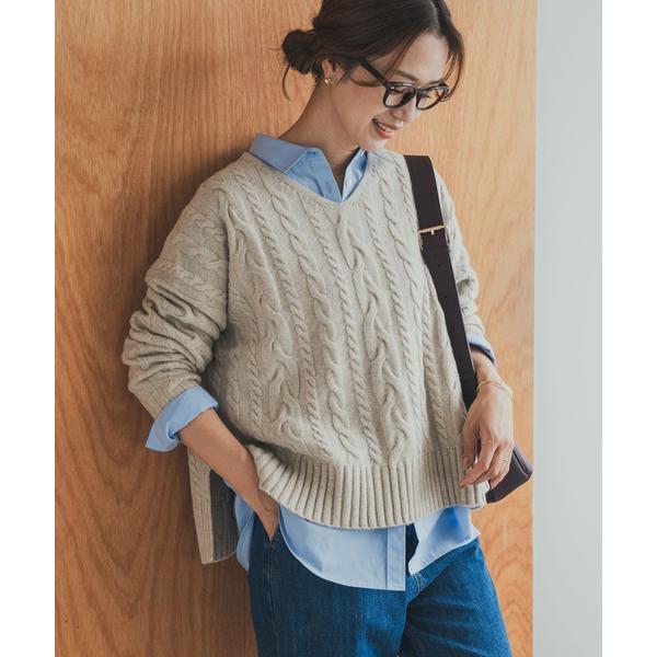 アーバンリサーチ ドアーズ（URBAN RESEARCH DOORS）/ハミルトンウールアラン柄プルオ−バー URBAN RESEARCH DOORS（アーバンリサーチドアーズ） ハミルトンウール