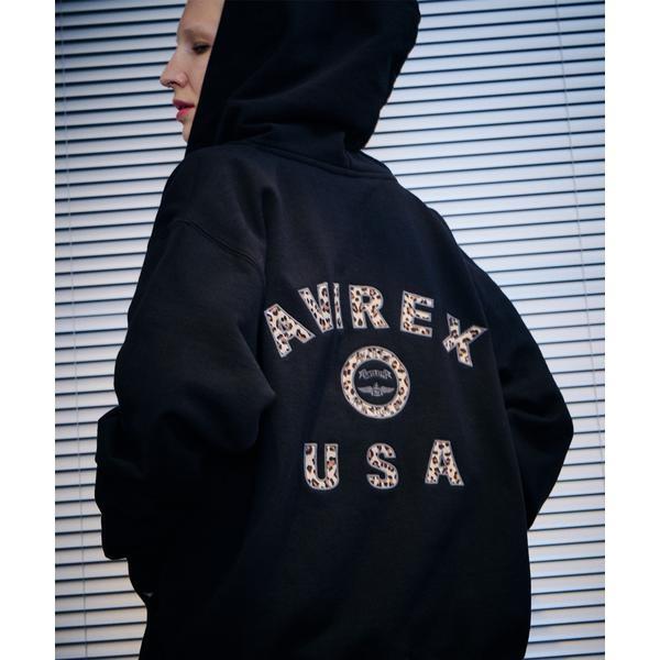 トップス AVIREX LEOPARD VARSITY LOGO PARKA AVIREX（アヴィレックス） 《取扱店限定アイテム》LEOPARD VARSITY