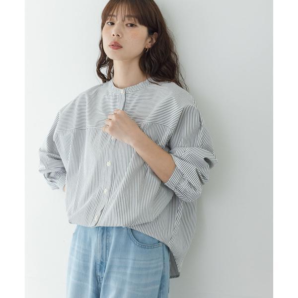 WEB限定』フロントタックバンドカラーシャツ : マルイ(丸井)Yahoo!店