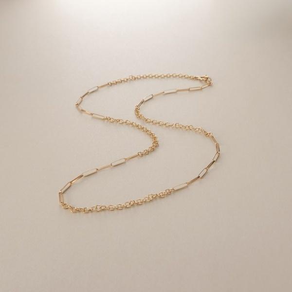 COCOSHNIK（ココシュニック） K18リボンケーブル×ラウンドチェーン