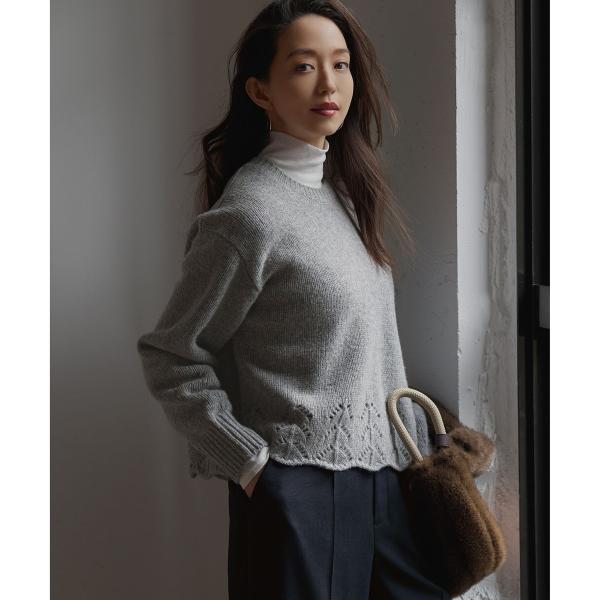 23区（ニジュウサンク） 【滝沢眞規子さん着用/洗える】レーシーヘム