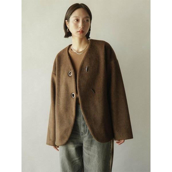 RADIATE（ラディエイト） ノーカラーコクーンジャケット : マルイ(丸井