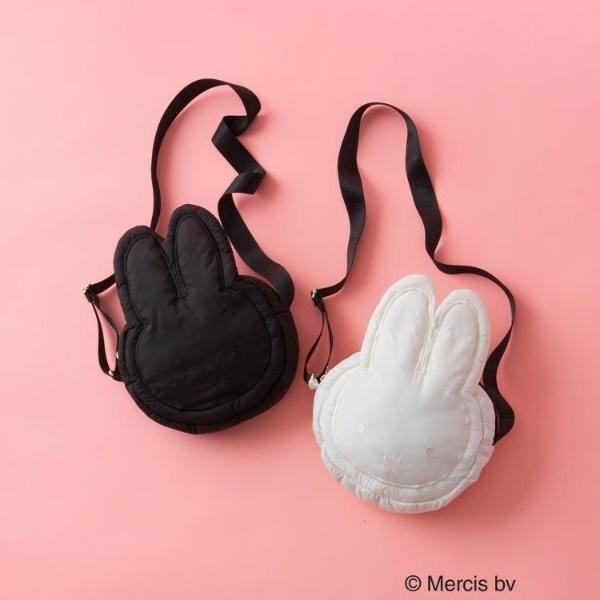 新品　miffy　OPAQUE.CLIP　フェイス型ショルダーバッグ　黒ミッフィ OPAQUE.CLIP（オペークドットクリップ） 【コラボ】miffy x フェイス