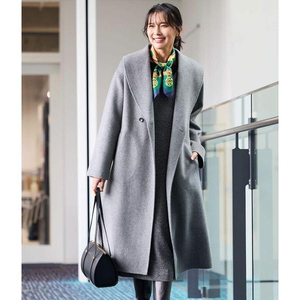 NEWYORKER（ニューヨーカー） ウールナイロンリバー ショールカラー