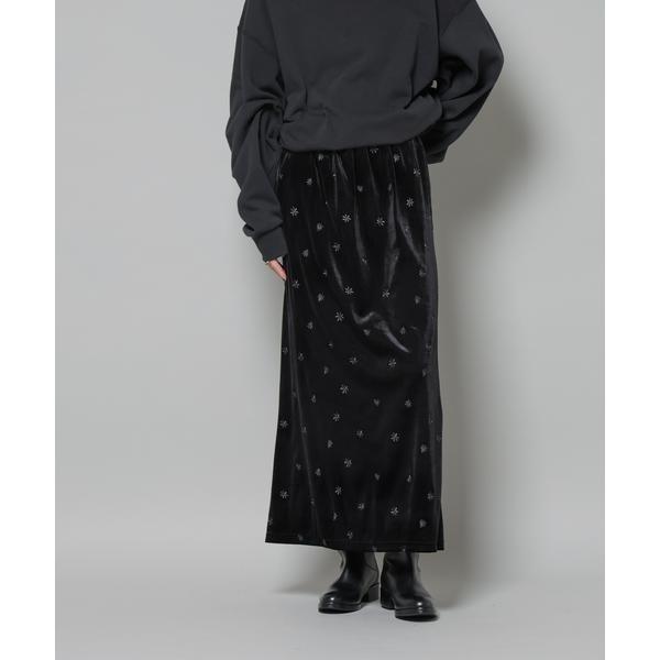 刺繍ベロアカットナロースカート(セットアップ可) : マルイ(丸井)Yahoo