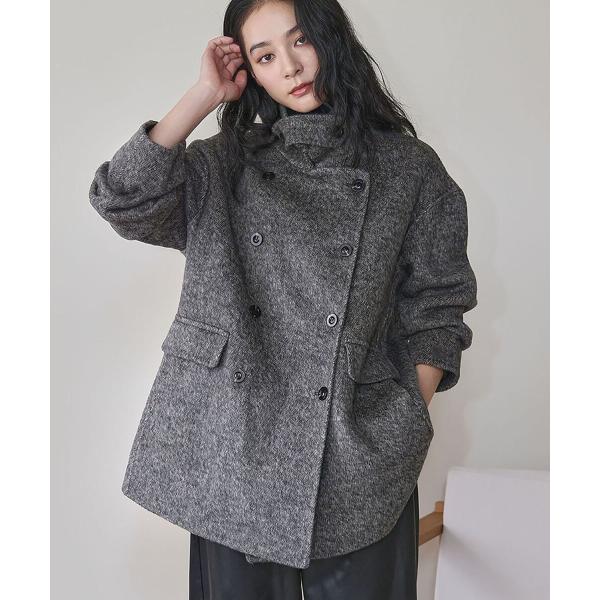 【modimood】ウールハーフコート modimood】ウールハーフコート - メルカリ