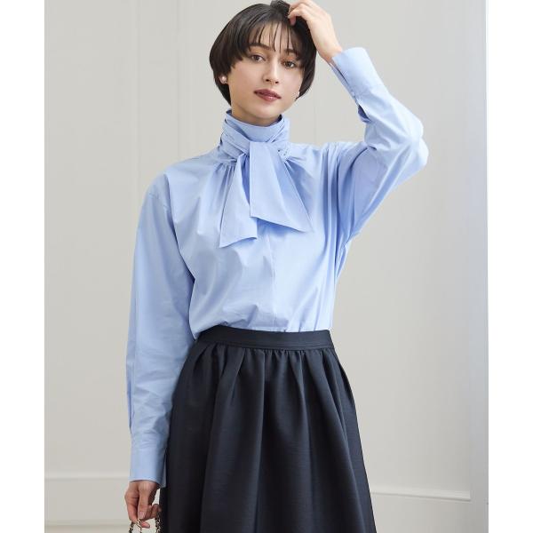 BLAMINK×VERYNAVY×滝沢眞規子 ボウタイ シルク ブラウス BLAMINK×VERYNAVY×滝沢眞規子 ボウタイ シルク ブラウス