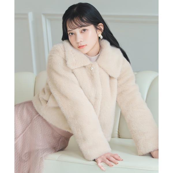 ステンカラーエコファーショートジャケット : マルイ(丸井)Yahoo!店