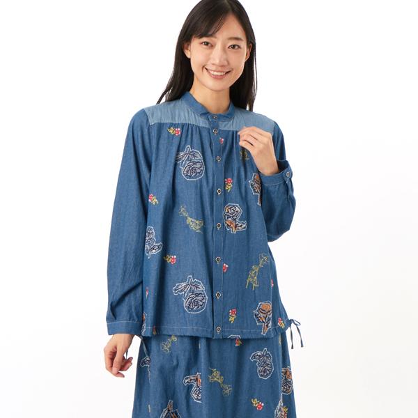 SUPER HAKKA（スーパーハッカ） ライトオンスデニム ローズスケッチ