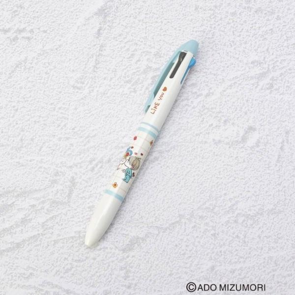 型番：41055603ブランド：ワンズテラス商品名：◆【リンネル2月号掲載】水森亜土 3色ボールペンカラー：ブルー（９９３）/ピンク（９７２）