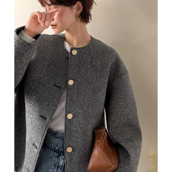 ★6/30まで値下げ★MALION VINTAGE★ツイードトップス M Maglie le cassetto》ツイードスカート《Linton Tweeds》｜M Maglie