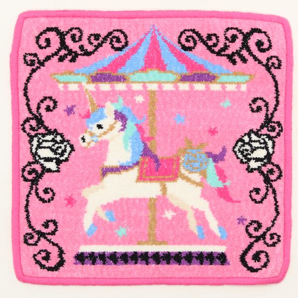 ANNA SUI（アナスイ） シェニール織 タオルハンカチ メリーゴーランド