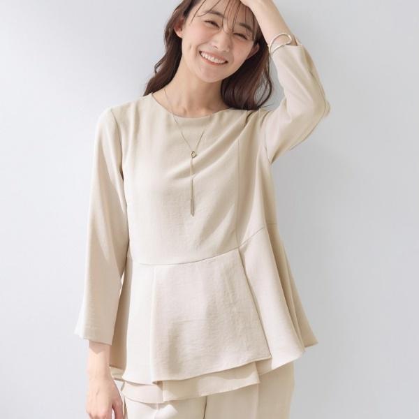 【新品未使用】INDIVI⭐️へプラムブラウス⭐️洗える⭐️着る日傘⭐️UVケア⭐️15号 INDIVI（インディヴィ） 【洗える／UVケア／SETUP可】着る日傘ペプラム