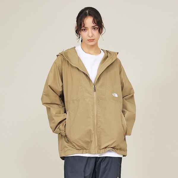 美品☆ノースフェイス コンパクトジャケット◎ベージュ系レディースXL ABAHOUSE（アバハウス） 【THE NORTH FACE /ザ ノースフェイス