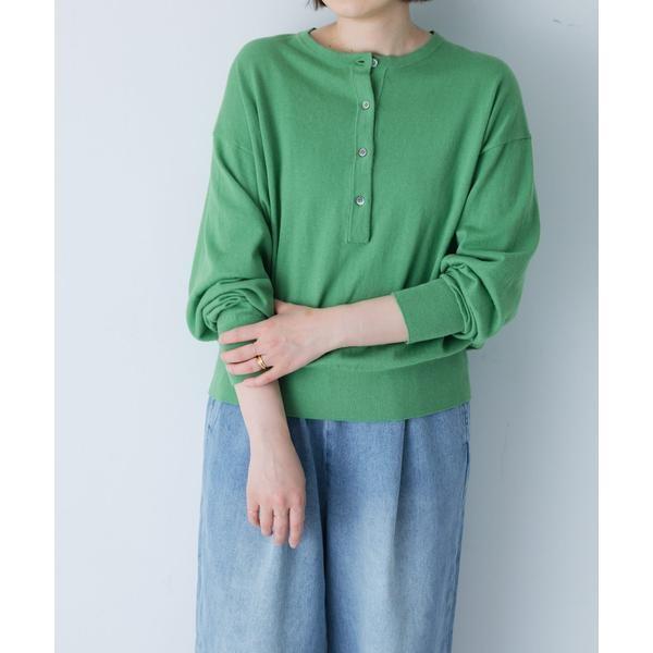 新品タグ付き　かぐれ　コットンカシミヤヘンリーネックニット　アーバンリサーチ かぐれ コットンカシミヤヘンリーネックニット : マルイ(丸井)Yahoo!店