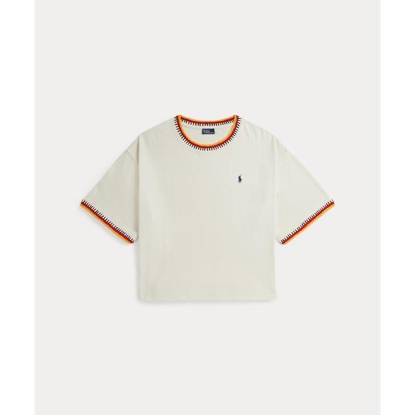クロシェトリム コットン ジャージー Tシャツ