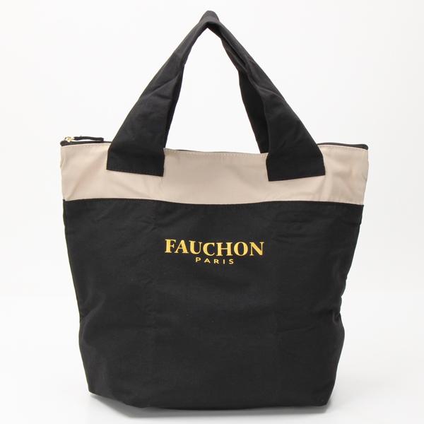 FAUCHON ノベルティ　エコバッグ FAUCHON（フォション） ファスナー付 エコバッグ/マイバッグ S ロゴ