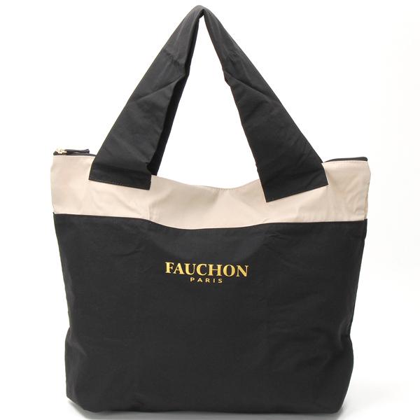 FAUCHON（フォション） ファスナー付 エコバッグ/マイバッグ L ロゴ