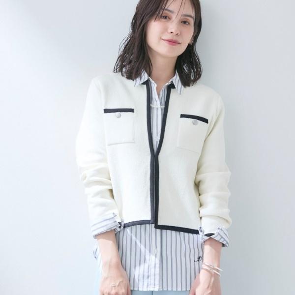 INDIVI (インディヴィ)【セレモニー】ブークレジャケットニットカーディガン インディヴィ INDIVI 【軽量／セレモニー】ブークレジャケット ニット