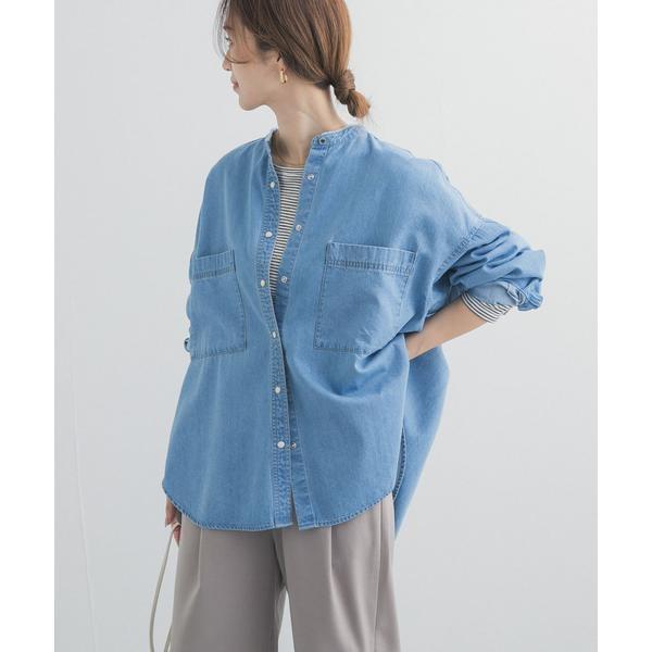 【UNIFY】URBAN RESEARCH DOORS　バンドカラーシャツ URBAN RESEARCH DOORS｜デニムバンドカラーシャツ | Rakuten Fashion