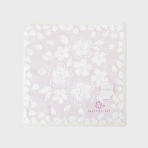 LAURA ASHLEY（ローラアシュレイ） さくらタオルハンカチ : マルイ