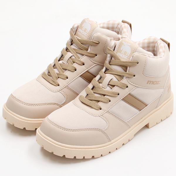 【M.U.L】ハイカットスニーカー☆本革☆新品 moz（モズ） 【26春夏新作】moz〔防水撥水〕ハイカット ライン