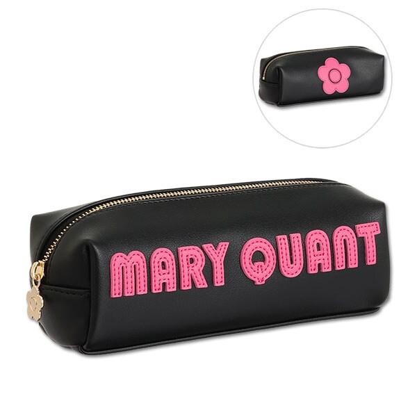 MARY QUANT（マリークヮント） レトロロゴパッチ スクエアペンケース