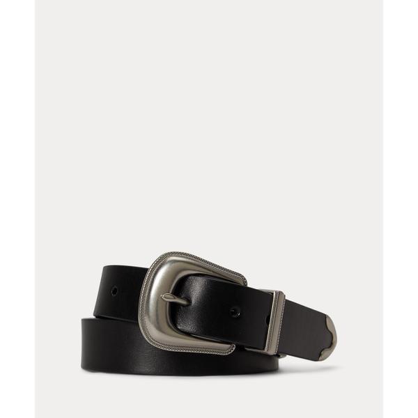 POLO RALPH LAUREN ラルフローレン ウエスタンベルト 黒 S POLO RALPH LAUREN（ポロ・ラルフローレン） レザー ウエスタン ベルト