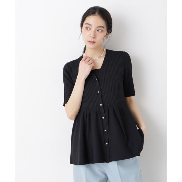 SUMMER VEIL KNIT ペプラムニットカーディガン : マルイ(丸井)Yahoo!店