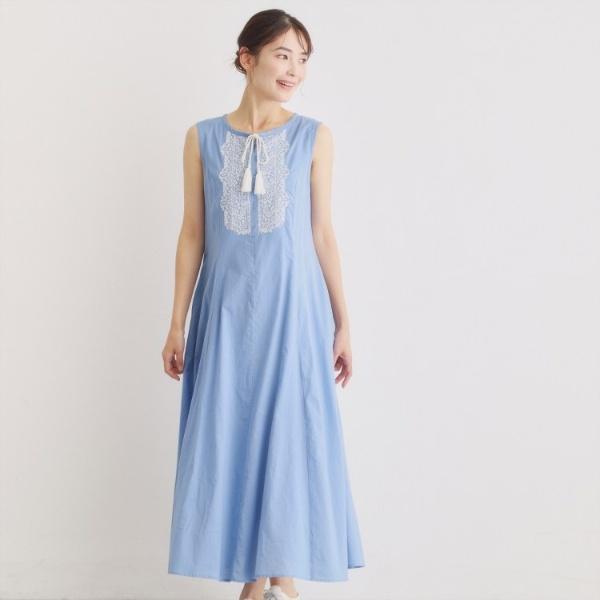 LAURA ASHLEY（ローラアシュレイ） 【コットン100％】刺繍入り