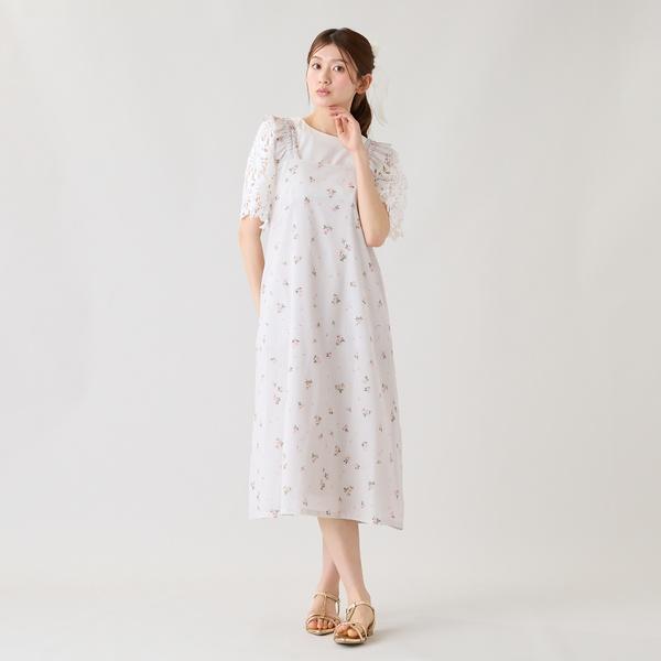 小花プリントキャミワンピース