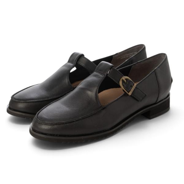 Tストラップフラットパンプス