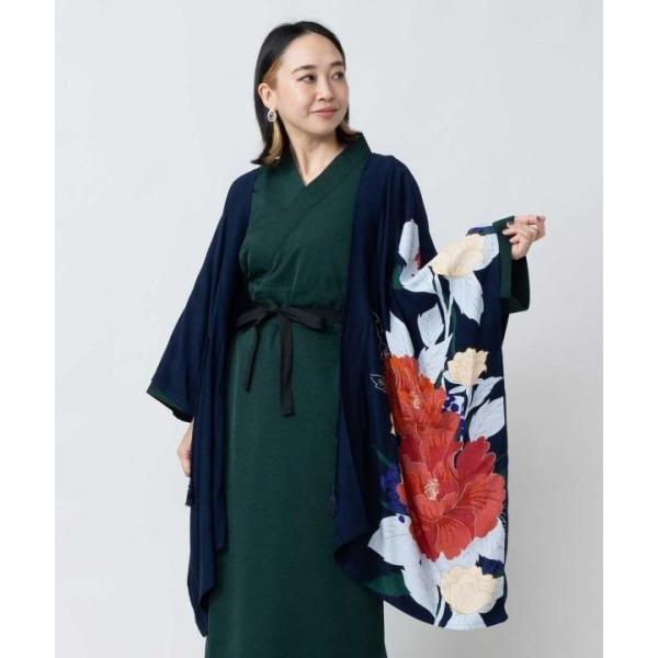 【カヤ】【ＵＶカット加工】花綴り羽織