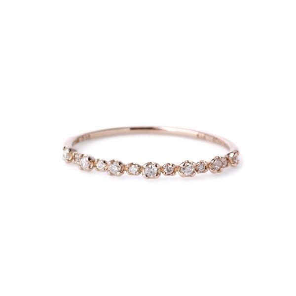 SIENA ROSE（シエナロゼ） ハーフエタニティリング[0.1ct][ロゼチナ 