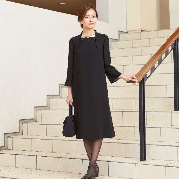 新品タグ付き　喪服 ES RECH ブラックフォーマル　ウォッシャブル MaryCoco（メアリーココ） 喪服 レディース 日本製 ミセス サマー