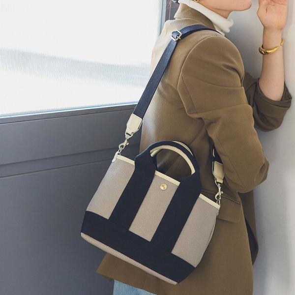 TOPKAPI スコッチグレイン ネオレザー ミニ トート バッグ ショルダー