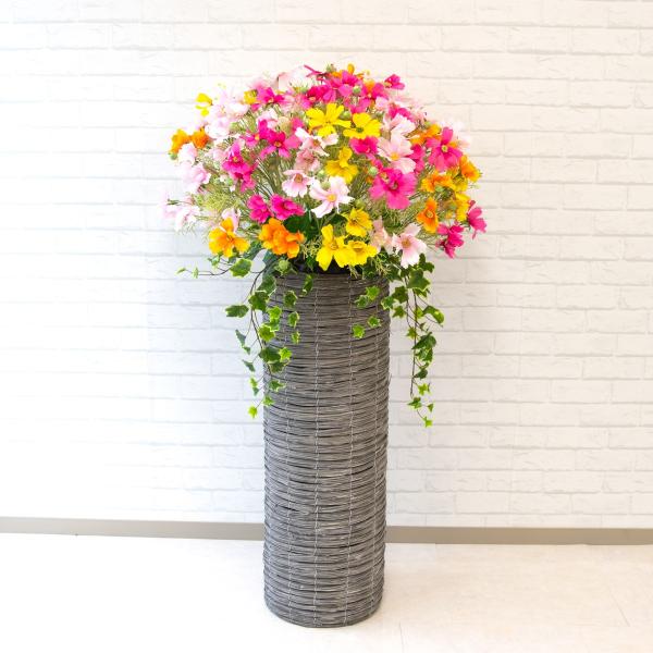 Pa241 造花スタンドアレンジ コスモス アイビー シリンダーバスケットスタンド90 フラワーアレンジメント スタンド花 フラワースタンド アートフラワー Buyee Buyee 提供一站式最全面最專業現地yahoo Japan拍賣代bid代拍代購服務 Bot Online