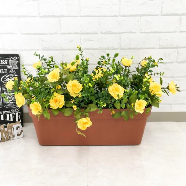 Pf038 造花プランター ガーデンローズ イエロー プランター 造花 安い バラ ばら 薔薇 店舗装飾 パチンコ店 住宅展示場 工事現場 ストアディスプレイ 通販 Buyee Buyee Japanese Proxy Service Buy From Japan Bot Online