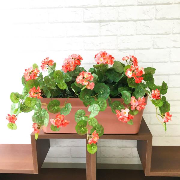 Pf052 造花プランター ゼラニウム コーラルピンク プランター 造花 ゼラニウム ガーデン装飾 店舗装飾 パチンコ店 住宅展示場 工事現場 ストアディスプレイ Buyee Buyee Jasa Perwakilan Pembelian Barang Online Di Jepang
