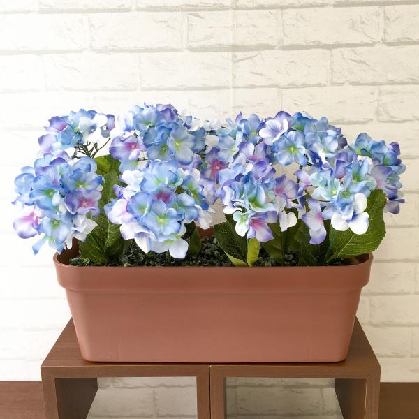 Pf054 造花プランター アジサイ ブルー プランター 造花 あじさい アジサイ 紫陽花 夏装飾 店舗装飾 パチンコ店 住宅展示場 工事現場 ストアディスプレイ Buyee Buyee 日本の通販商品 オークションの代理入札 代理購入