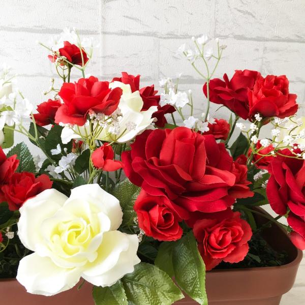 Pf086 造花プランター ローズ レッドホワイト プランター 造花 安い バラ ばら 薔薇 店舗装飾 パチンコ店 住宅展示場 工事現場 ストアディスプレイ 通販 Buyee Buyee 일본 통신 판매 상품 옥션의 대리 입찰 대리 구매 서비스
