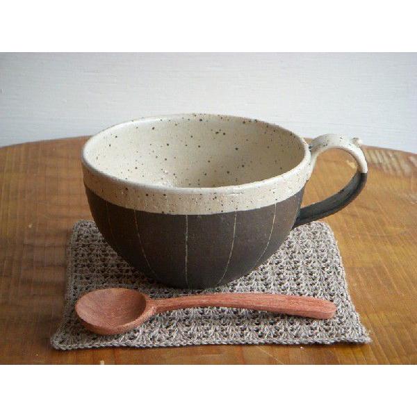 ストライプ柄 陶器 スープカップ 2個セット ストライプ柄 陶器 スープカップ 2個セット