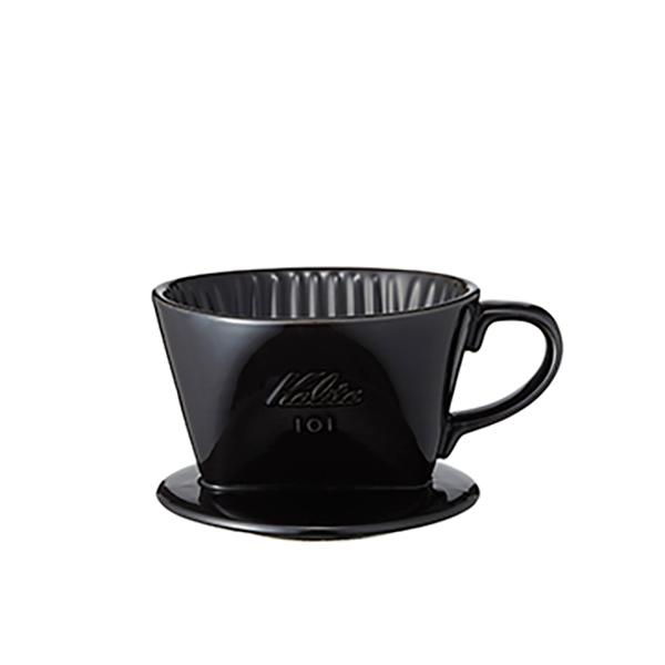 Kalita カリタ 陶器製ドリッパー 101-ロト ブラック 1-2杯用 01005