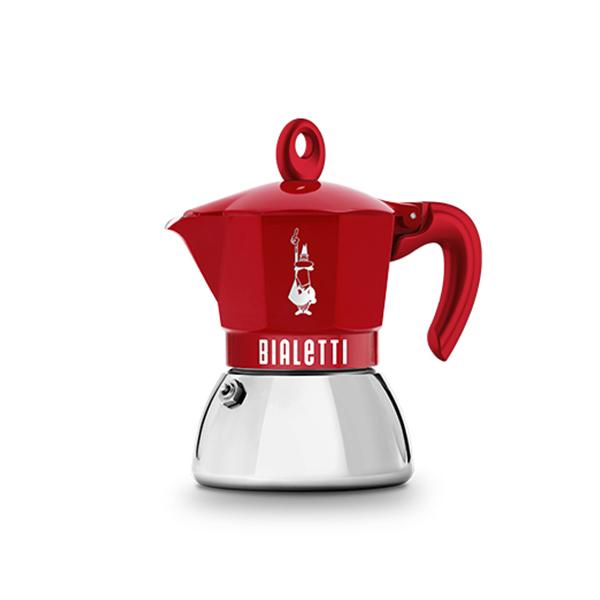 【在庫限り】BIALETTI ビアレッティ モカインダクション エクスクルーシブ 4カップ レッド 9070
