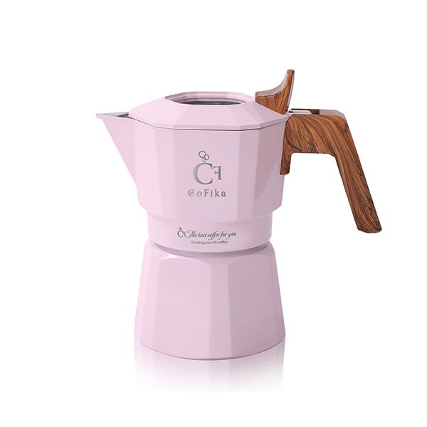 CoFika コフィカ Crema Rich 直火式エスプレッソマシン 1-2杯用 ピンク