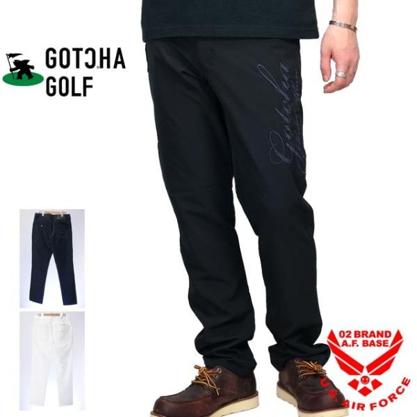 メンズ ストレッチ Golf 192gg1804 Golf ガッチャゴルフ 192gg1804 02brand ゼロツーブランド ドライ吸水速乾 ロングパンツ メンズウエア バイカー Gotcha