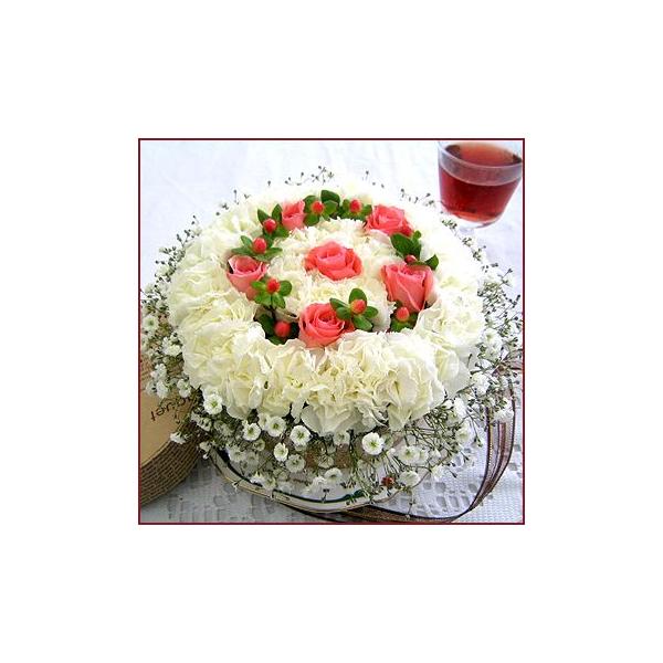 誕生日 花 サプライズ ギフト おしゃれなアレンジ スペシャルフラワーケーキ キャンドルセット ケーキボックス入り Buyee 日本代购平台 产品购物网站大全 Buyee一站式代购 Bot Online