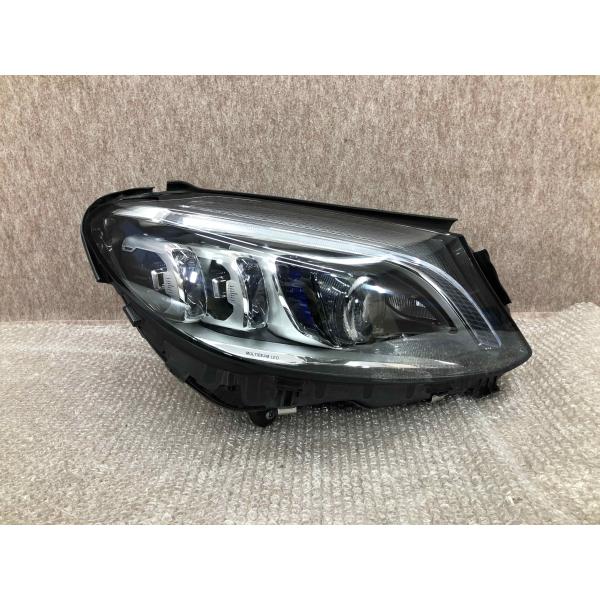 磨き済み ベンツ Cクラス W205 S205 後期 純正 右 LED ヘッド ライト