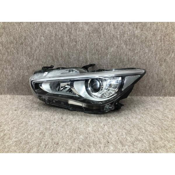 V37スカイライン ヘッドライト 社外品 DAA-HV37 AFS無 スモーク 磨き済み スカイライン V37 後期 左ヘッドライト LED KOITO 100-23739